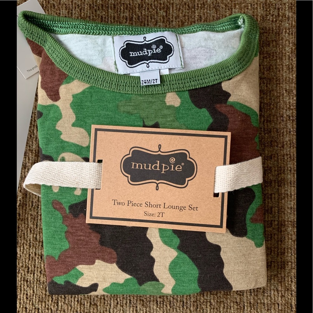 Two Piece, Camo, Short Lounge Set NWT